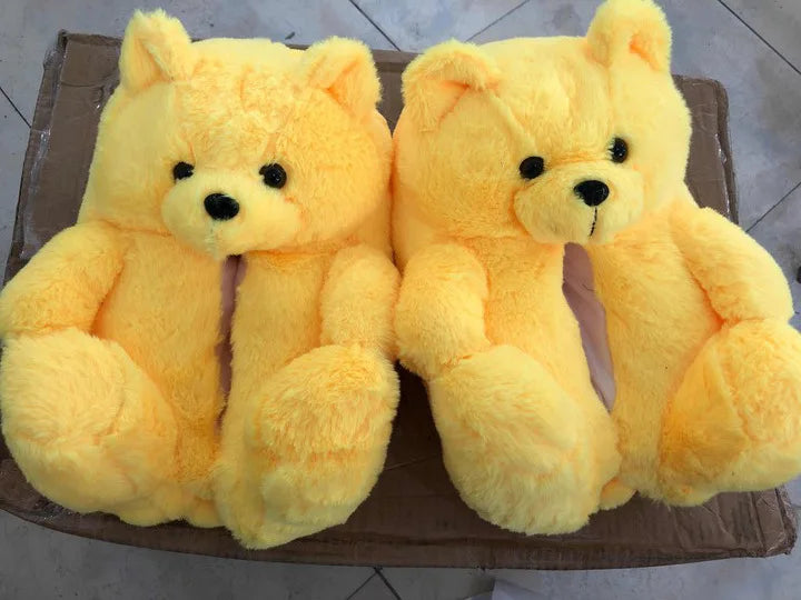 2021 new arrivals Latest Hot Popular Winter Warm Cotton Home Plush All-inclusive Teddy Bear Slippers-meg BEST buys