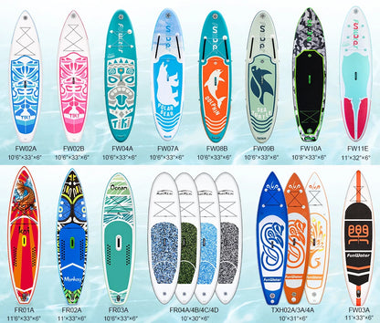 FUNWATER Free Shipping Dropshipping OEM inflatable sup board 12' sup gonfiabil double layer sup boards waterplay surfing-meg BEST buys
