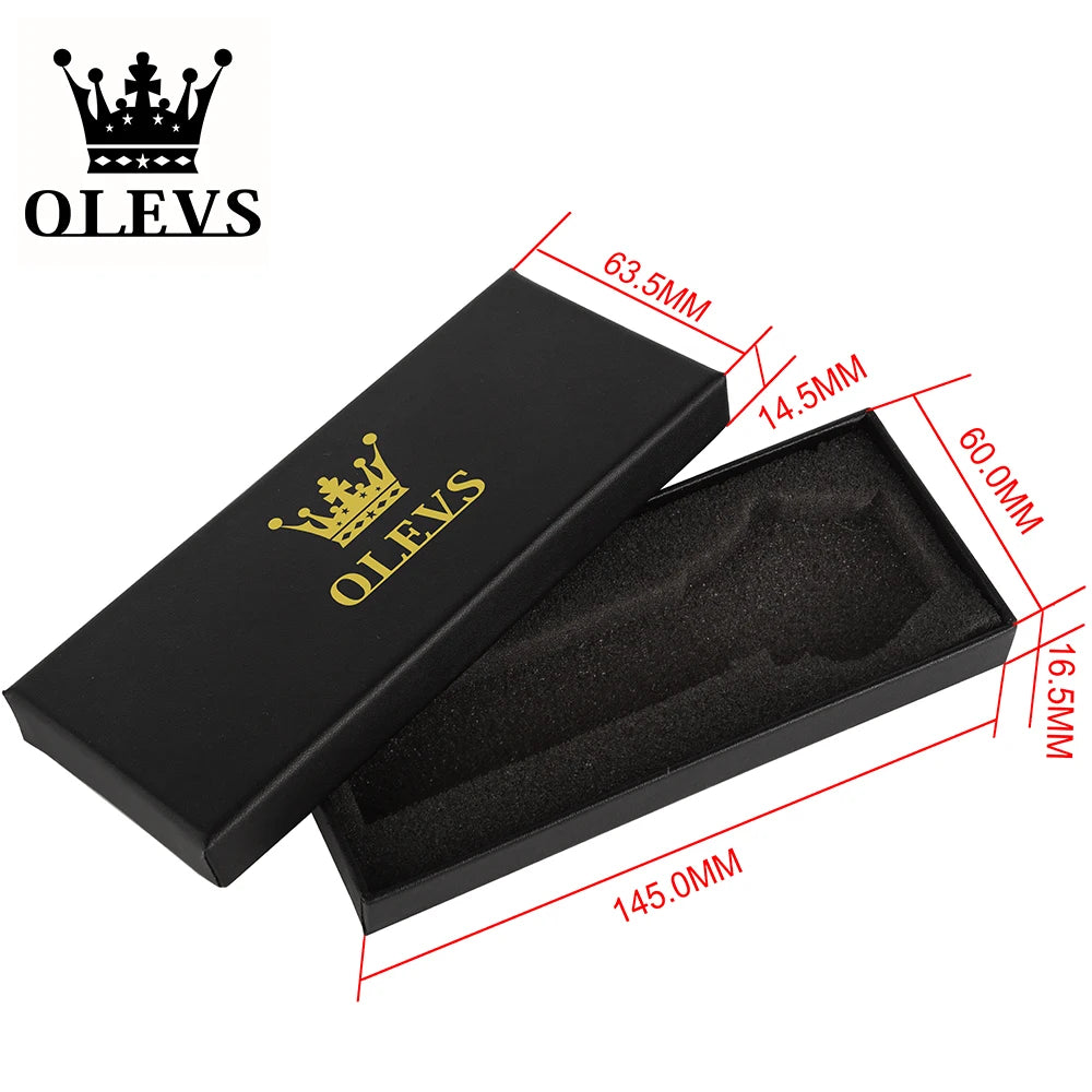 OEM Brand Black Gift Box OLEVS gift box for watch Customs gift box for quartz watch and mechanical watch-meg BEST buys