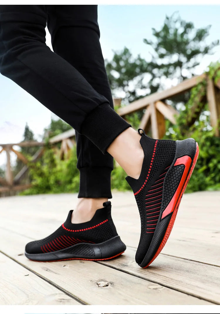 Anti slip breathable big size mens casual sports running walking style shoes loafers sock sneakers for men-meg BEST buys
