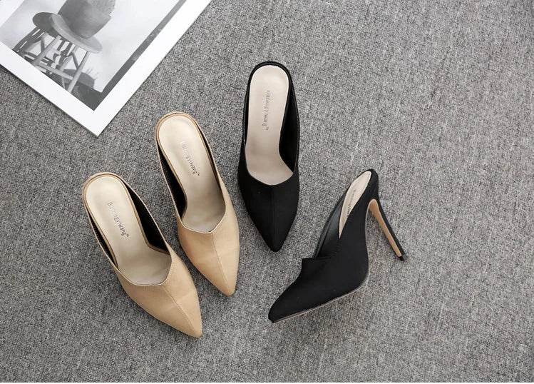 Wholesale heels 2020 women stiletto court shoes pointed Toe mature Ladies shoes Summer Footwear high heel sandals fashion heels-meg BEST buys