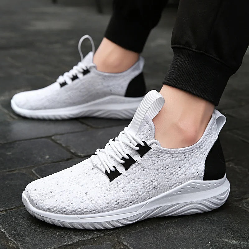 1828 Mens fashion slip on walking sneakers tennis trainers shoes_sneaker simple shoes white sneakers-meg BEST buys