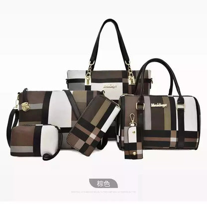 Fashion Ladies Bag Handbags Sets 6 in 1 Handbag for Women-meg BEST buys