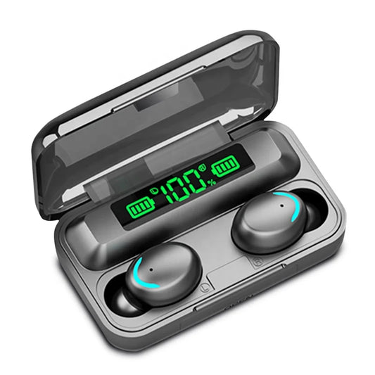 True wireless f9 f9-5 black earbuds in ear buds earbuds with power bank wholesale noise cancelling tws earphone-meg BEST buys