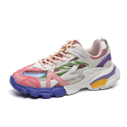 Platform Sneakers Women Shoes Casual Lace Up Thick Sole Single Shoes Woman Sports Vulcanized Shoes-meg BEST buys