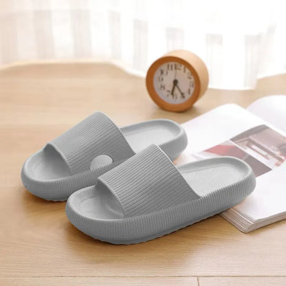 New Light Weight Anti-Slip Women Sandals Soft Thick Sole House Slides Pure Color Indoor EVA Slippers-meg BEST buys