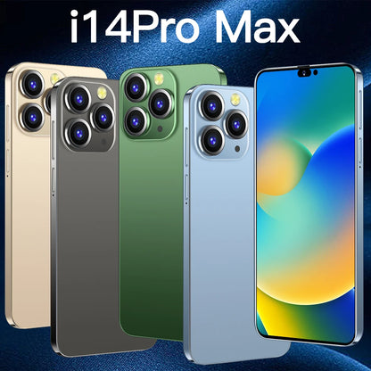 Hot Selling Phone i 14 Pro Max original Unlocked GPS Tracking Phone 6.7 inch 16GB+1TB Android Smartphones Phones Mobile-meg BEST buys