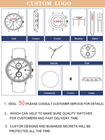 OEM Brand Black Gift Box OLEVS gift box for watch Customs gift box for quartz watch and mechanical watch-meg BEST buys