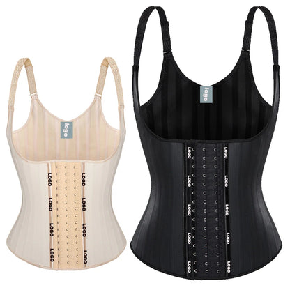 25 Steel Boned 3 Hook Latex Breathable Shapewear waist training Women Underwear Fajas Colombianas Corset vest With Hook chile-meg BEST buys