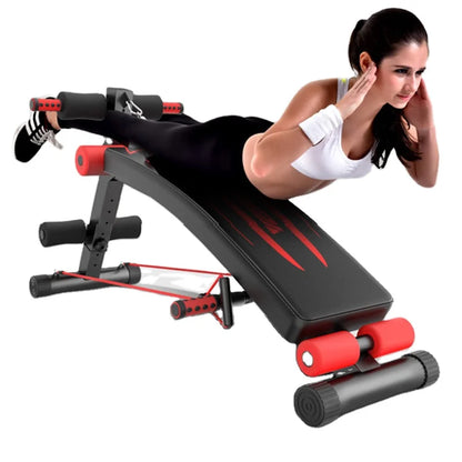 Gym Equipment Sit up Bench Muscle Exercise Ab Chair Foldable Portable Exercise Supine Board Carton Unisex Indoor 2pcs-meg BEST buys
