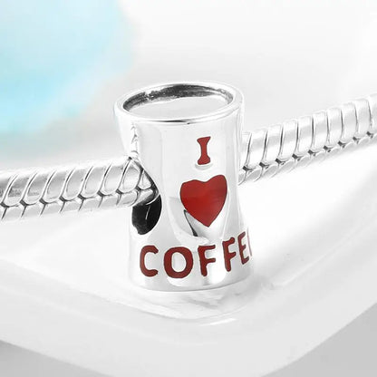 Real 925 Sterling Silver Bright red CZ wine cup fine Beads Fit Charms Bracelets Jewelry making fashion Woman charm custom logo-meg BEST buys