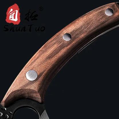 Professional Full Tang 6 Inch Handmade Carbon Steel Handmade Forged Cutting Slaughter Meat Cleaver Boning Butcher Knife-meg BEST buys