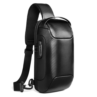 Factory hot sell custom carbon fibre shoulder wholesale mens sling bags crossbody waterproof Chest Bag men sling bag-meg BEST buys