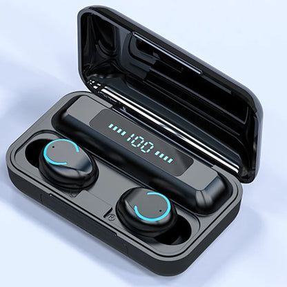 Wireless Headset Audifonos F9 Mini Waterproof Headphones Noise Cancelling Stereo Wireless Blue tooth Earbuds F9-9 Tws Earphone-meg BEST buys