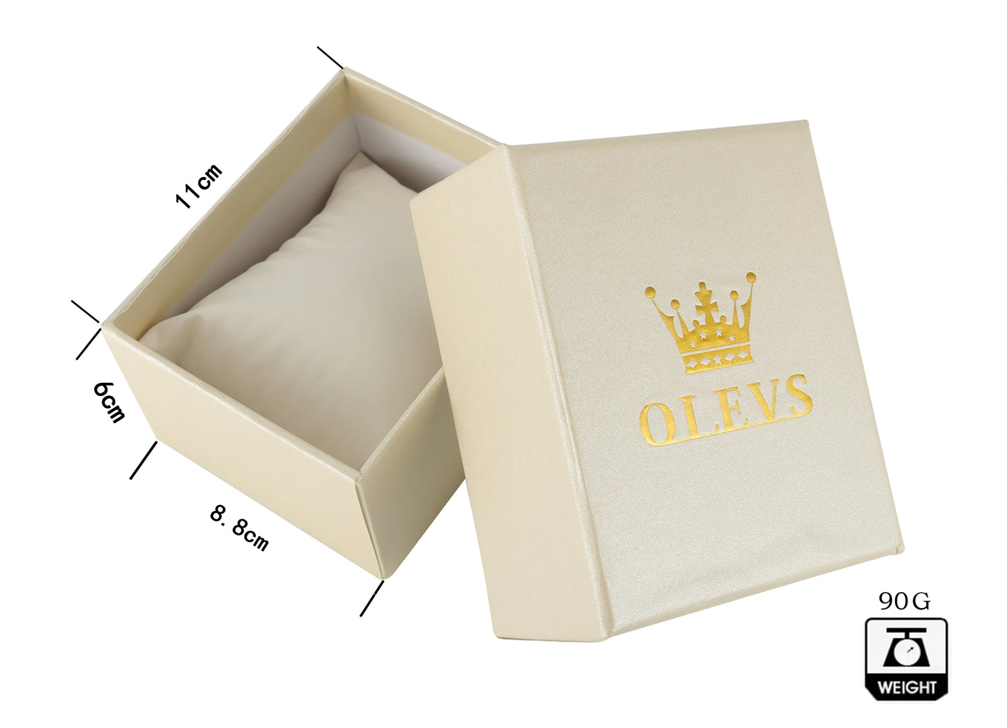 OEM Brand Black Gift Box OLEVS gift box for watch Customs gift box for quartz watch and mechanical watch-meg BEST buys