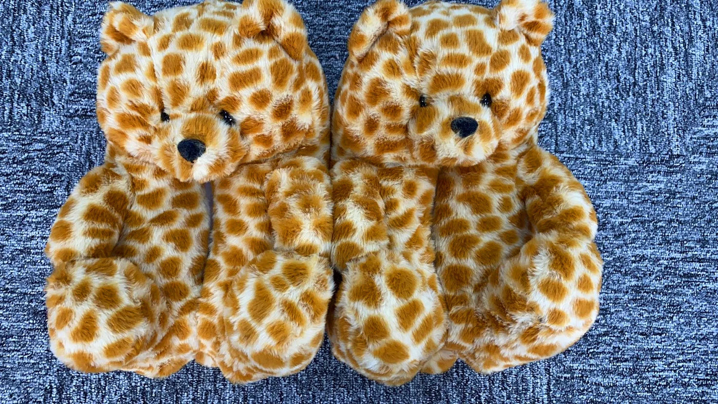 2021 new arrivals Latest Hot Popular Winter Warm Cotton Home Plush All-inclusive Teddy Bear Slippers-meg BEST buys