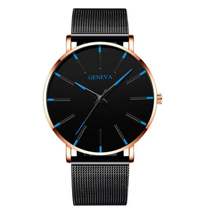 2021 Minimalist Men's Fashion Ultra Thin Watches Simple Men Business Stainless Steel Mesh Belt Quartz Watch relogio (KWT2236)-meg BEST buys