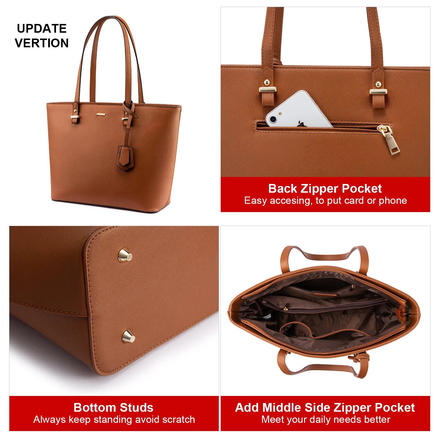 LOVEVOOK 2023 Designer PU Leather Ladies Shoulder Hand bag 3 pcs Luxury Purse and Handbags Set Large Cute Women Tote Bags-meg BEST buys