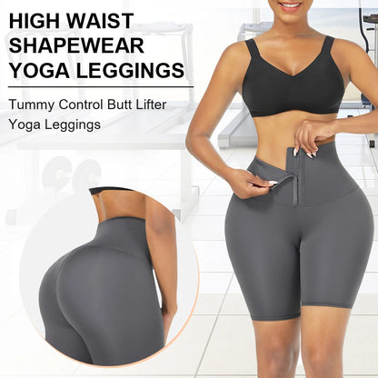 HEXIN Custom Logo Summer New Listing Adjustable Hooks Waist Trimmer Trainer Leggings Butt Lifter Shorts For Women-meg BEST buys