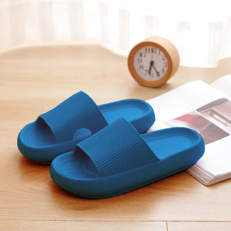 New Light Weight Anti-Slip Women Sandals Soft Thick Sole House Slides Pure Color Indoor EVA Slippers-meg BEST buys