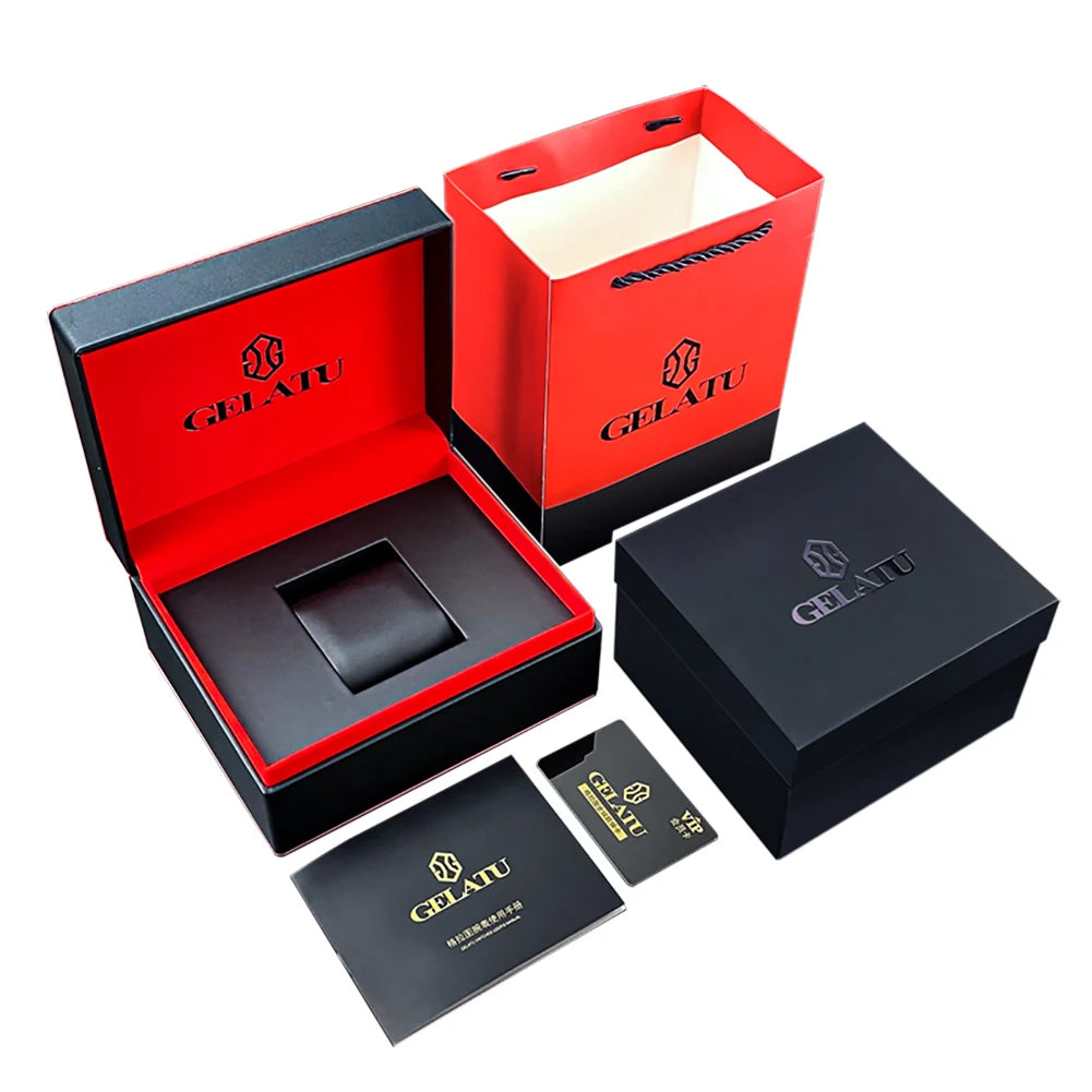 OEM Brand Black Gift Box OLEVS gift box for watch Customs gift box for quartz watch and mechanical watch-meg BEST buys
