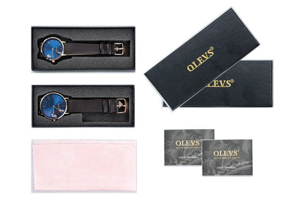 OEM Brand Black Gift Box OLEVS gift box for watch Customs gift box for quartz watch and mechanical watch-meg BEST buys