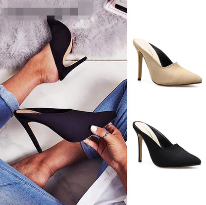 Wholesale heels 2020 women stiletto court shoes pointed Toe mature Ladies shoes Summer Footwear high heel sandals fashion heels-meg BEST buys