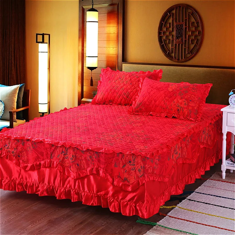 American style floral plant organic 3d printed flower waterproof cotton bed cover-meg BEST buys