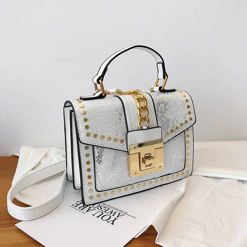 Luxury fashion designer alligator leather purses and handbags ladies hand bag womens shoulder for women-meg BEST buys