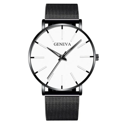 2021 Minimalist Men's Fashion Ultra Thin Watches Simple Men Business Stainless Steel Mesh Belt Quartz Watch relogio (KWT2236)-meg BEST buys