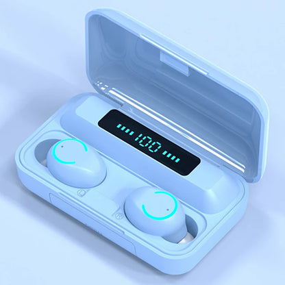 Wireless Headset Audifonos F9 Mini Waterproof Headphones Noise Cancelling Stereo Wireless Blue tooth Earbuds F9-9 Tws Earphone-meg BEST buys