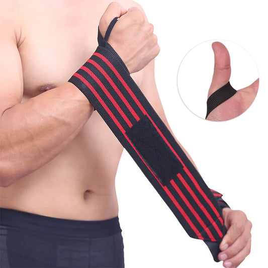 Bases Manufacturer premium custom logo elastic band fitness gym weight lifting cotton wrist wraps wrist brace-meg BEST buys
