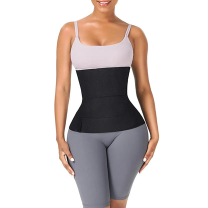 OEM Service Tummy Trimmer Body Shaper Waist Trainer Bandage Tummy Wrap Belly Binding Waist Wrap Band Wrap Waist Trainer-meg BEST buys