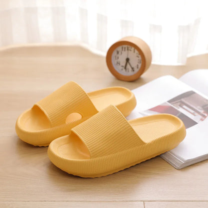New Light Weight Anti-Slip Women Sandals Soft Thick Sole House Slides Pure Color Indoor EVA Slippers-meg BEST buys