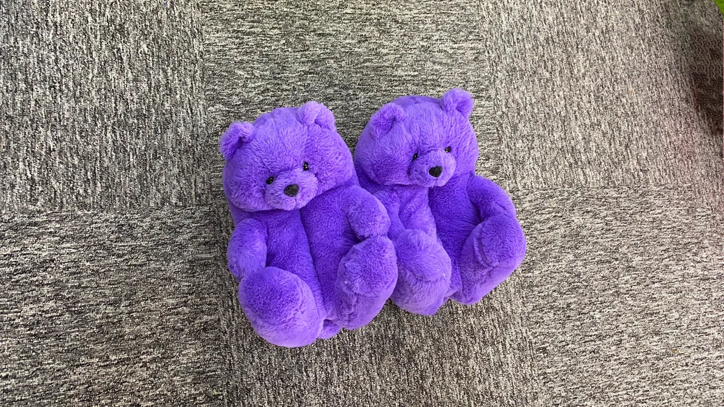 2021 new arrivals Latest Hot Popular Winter Warm Cotton Home Plush All-inclusive Teddy Bear Slippers-meg BEST buys