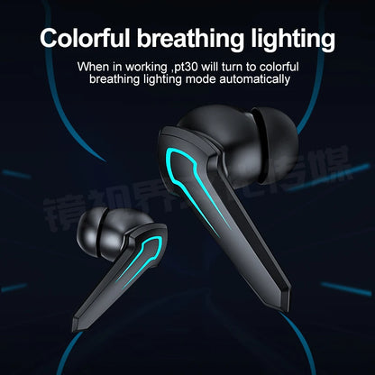 P30 Light Wireless Gaming Earbuds Headset TWS BT5.1 Earbuds Ultra Low Latency Headphone With Smart Microphone For Winner Gaming-meg BEST buys