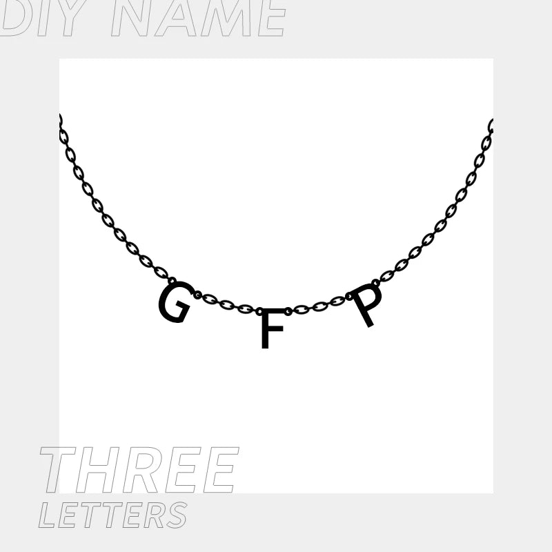 eManco Customized Name Necklace Personalized Nameplate Gold Letter Name 2022 Necklace Chain Stainless Steel Jewelry Engrave-meg BEST buys
