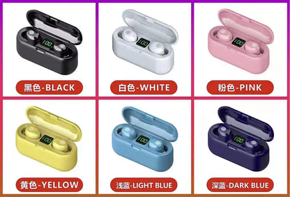F9-36 F9-32 F9-01 F9 F9-5 F9-5C F9-4 Dropshipping Shopify TWS Wireless BT V5.0 Headset with Digital Display Charging Case-meg BEST buys