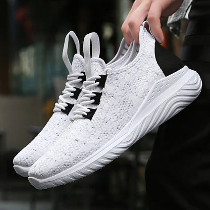 1828 Mens fashion slip on walking sneakers tennis trainers shoes_sneaker simple shoes white sneakers-meg BEST buys