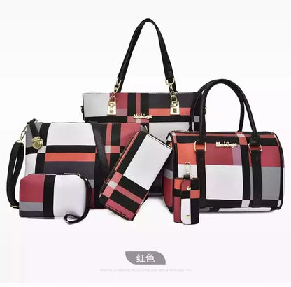 Fashion Ladies Bag Handbags Sets 6 in 1 Handbag for Women-meg BEST buys
