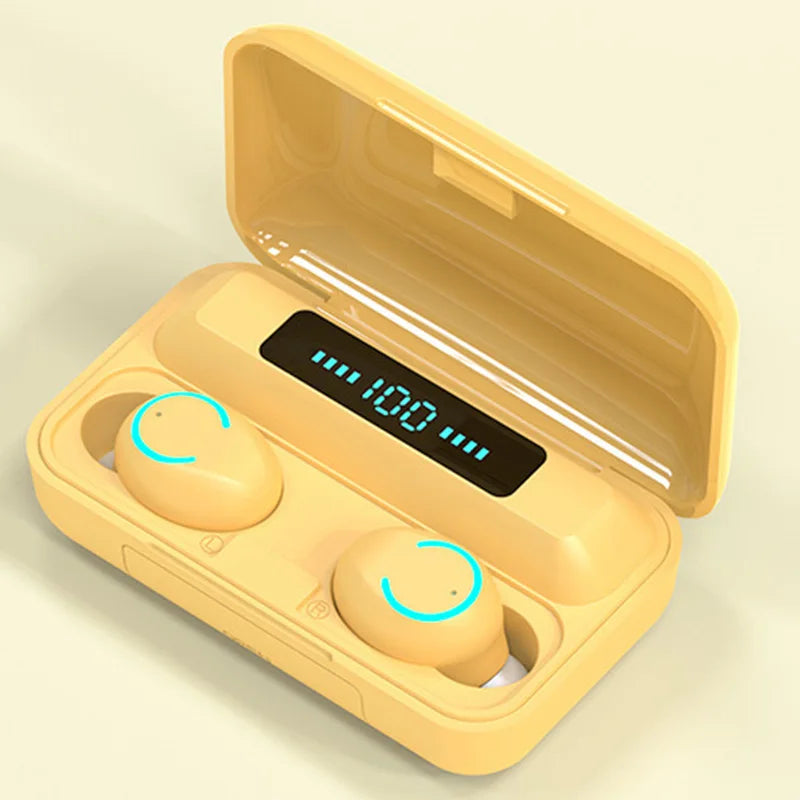 Wireless Headset Audifonos F9 Mini Waterproof Headphones Noise Cancelling Stereo Wireless Blue tooth Earbuds F9-9 Tws Earphone-meg BEST buys