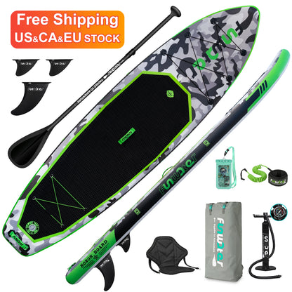 FUNWATER Free Shipping Dropshipping OEM inflatable sup board 12' sup gonfiabil double layer sup boards waterplay surfing-meg BEST buys