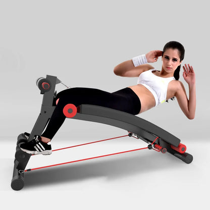 Gym Equipment Sit up Bench Muscle Exercise Ab Chair Foldable Portable Exercise Supine Board Carton Unisex Indoor 2pcs-meg BEST buys