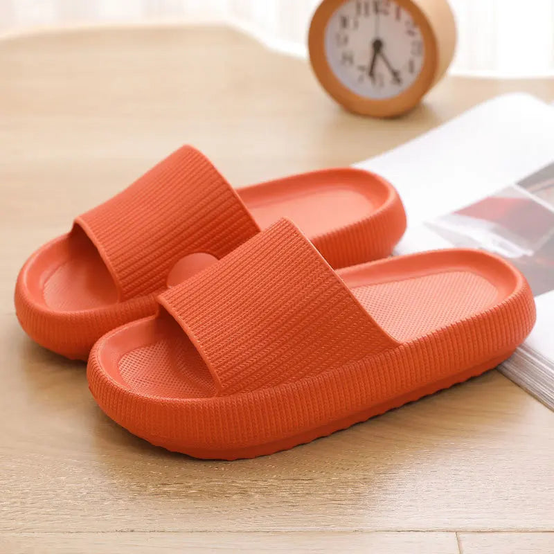 New Light Weight Anti-Slip Women Sandals Soft Thick Sole House Slides Pure Color Indoor EVA Slippers-meg BEST buys