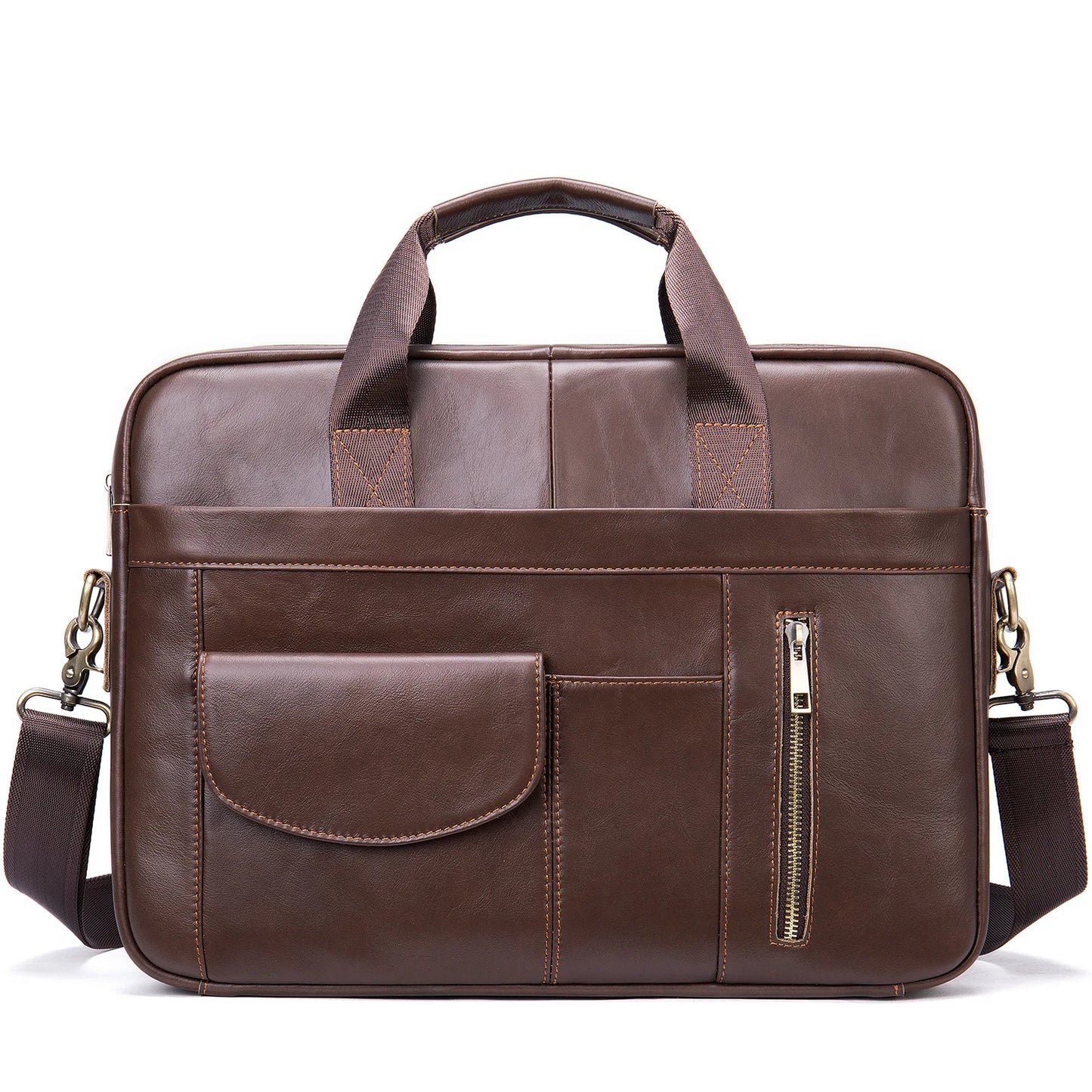 OEM ODM Custom 1116 men oil leather briefcase laptop bags famous brand genuine leather men's handbag briefcase-meg BEST buys