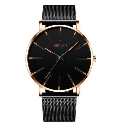 2021 Minimalist Men's Fashion Ultra Thin Watches Simple Men Business Stainless Steel Mesh Belt Quartz Watch relogio (KWT2236)-meg BEST buys