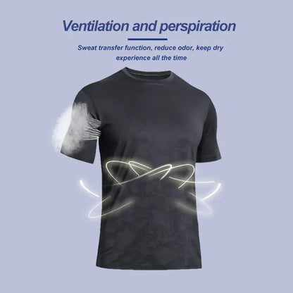 cheap sports t-shirt for men 100% high quality blank milk silk workout wear customized-meg BEST buys