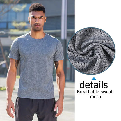 cheap sports t-shirt for men 100% high quality blank milk silk workout wear customized-meg BEST buys