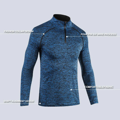 Custom Blank Slim Shirts Men Sport Long Sleeve T Shirt Quick Dry Outdoor Jogging T-shirt Gym Tops Wholesale Sportswear-meg BEST buys