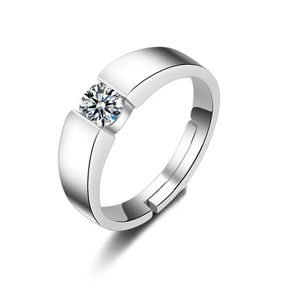 S925 pure silver Love Wedding Couple Open Adjustable Rings sets Party Engagement Charm Jewelry Women Men 2021 Hot Free shipping-meg BEST buys